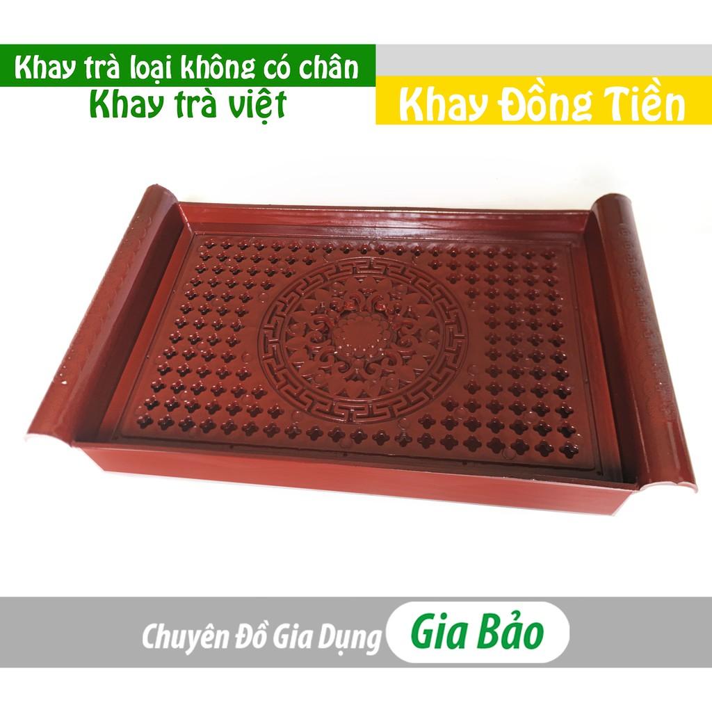 Khay trà nhựa giả gỗ cao cấp