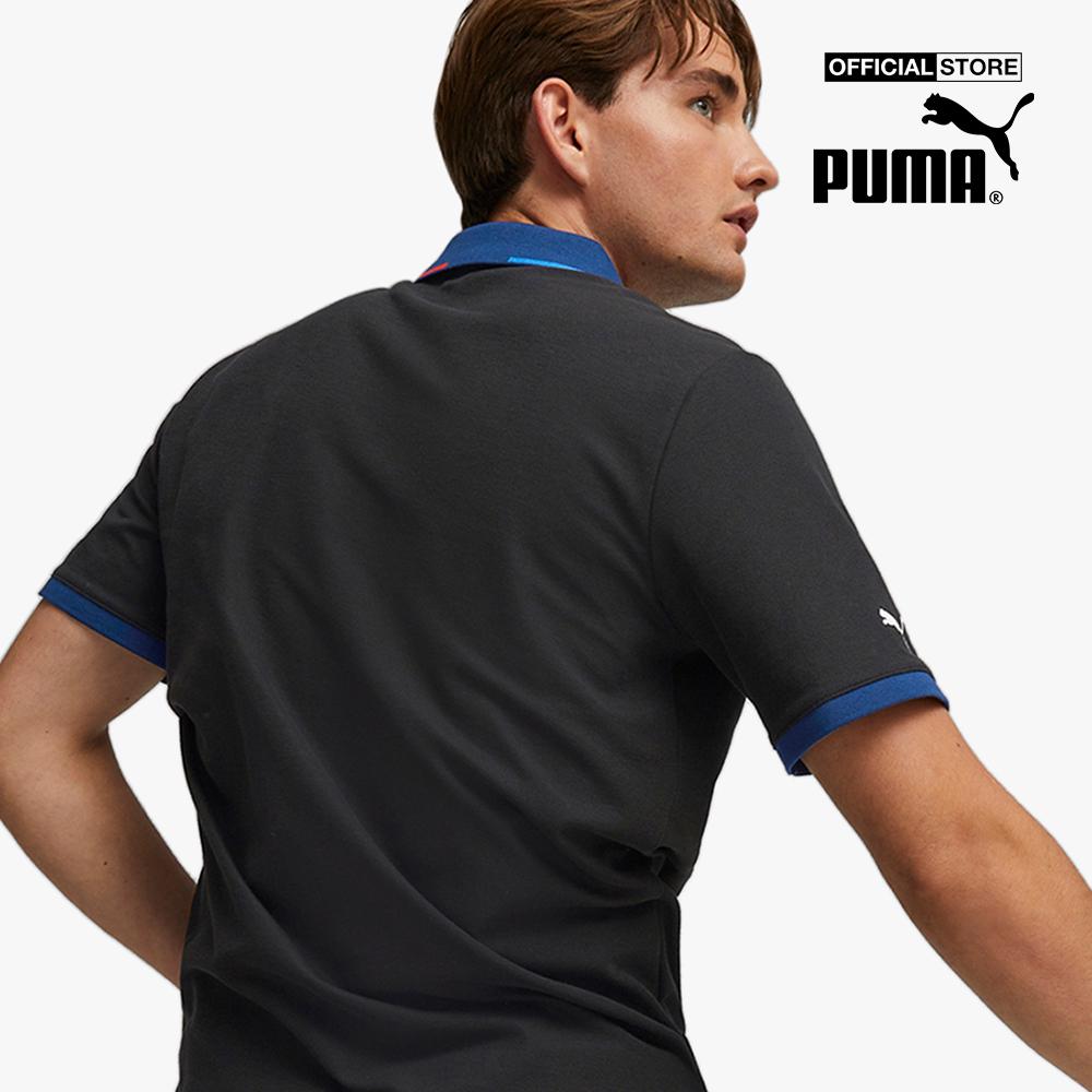 PUMA - Áo polo nam thể thao ngắn tay phối zip BMW M Motorsport 535870