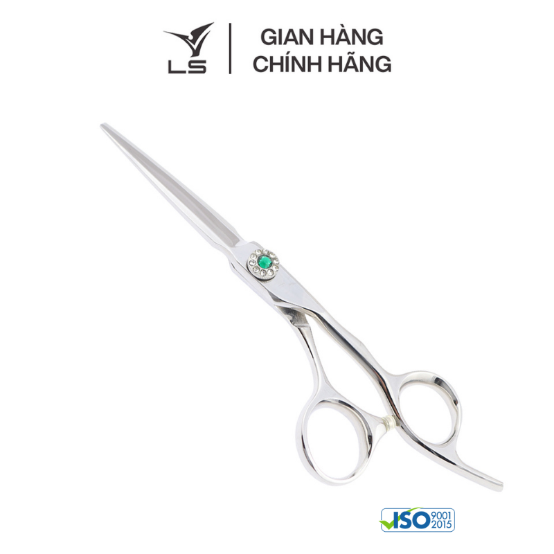 Kéo cắt tóc LS lưỡi thẳng quai offset vênh đỡ ngón cố định FA23/5.75