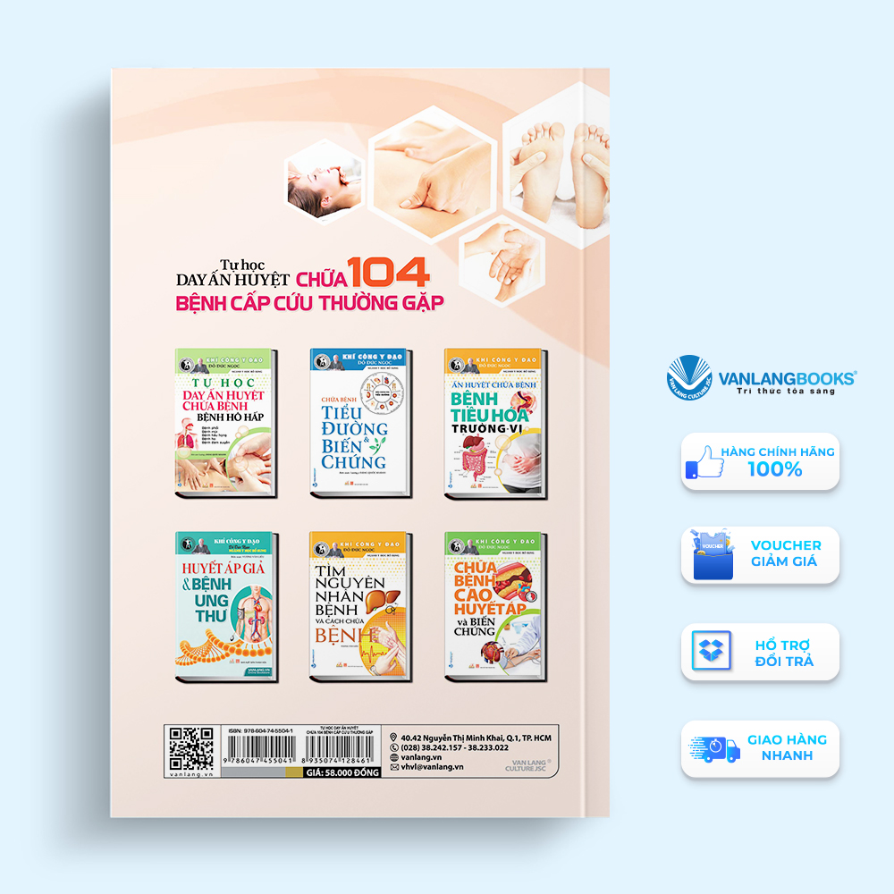 Khí Công Y Đạo - Tự Học Day Ấn Huyệt Chữa 104 Bệnh Cấp Cứu Thường Gặp - Đỗ Đức Ngọc - Tái Bản - Vanlangbooks