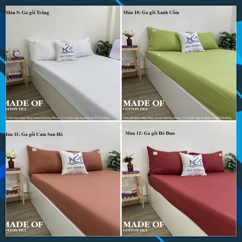 Bộ ga giường và vỏ gối Cotton Tici Bedding ga gối Cotton Hàn Quốc đủ size drap nệm
