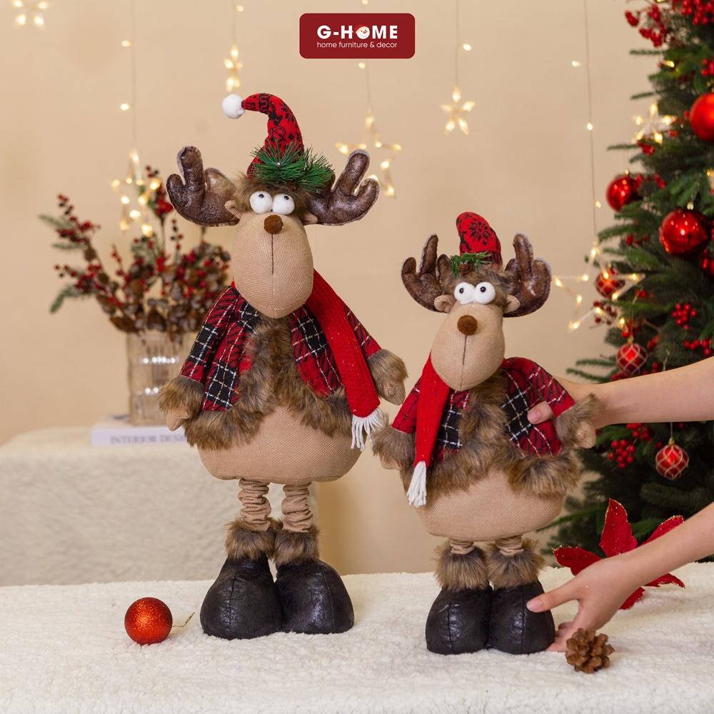 Thú bông ông già Noel, người tuyết, tuần lộc đỏ đáng yêu Ghome trang trí Noel quà tặng Giáng sinh cho bé THUB22 M2