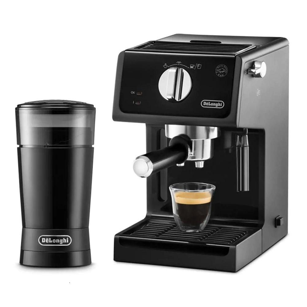 Combo máy pha và máy xay cafe Delonghi ECP31.21 + KG200 - Hàng chính hãng