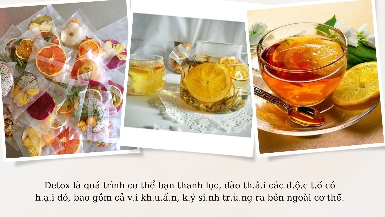 Set 10 gói Detox vip 5 vị - Không kèm bình hộp túi vải