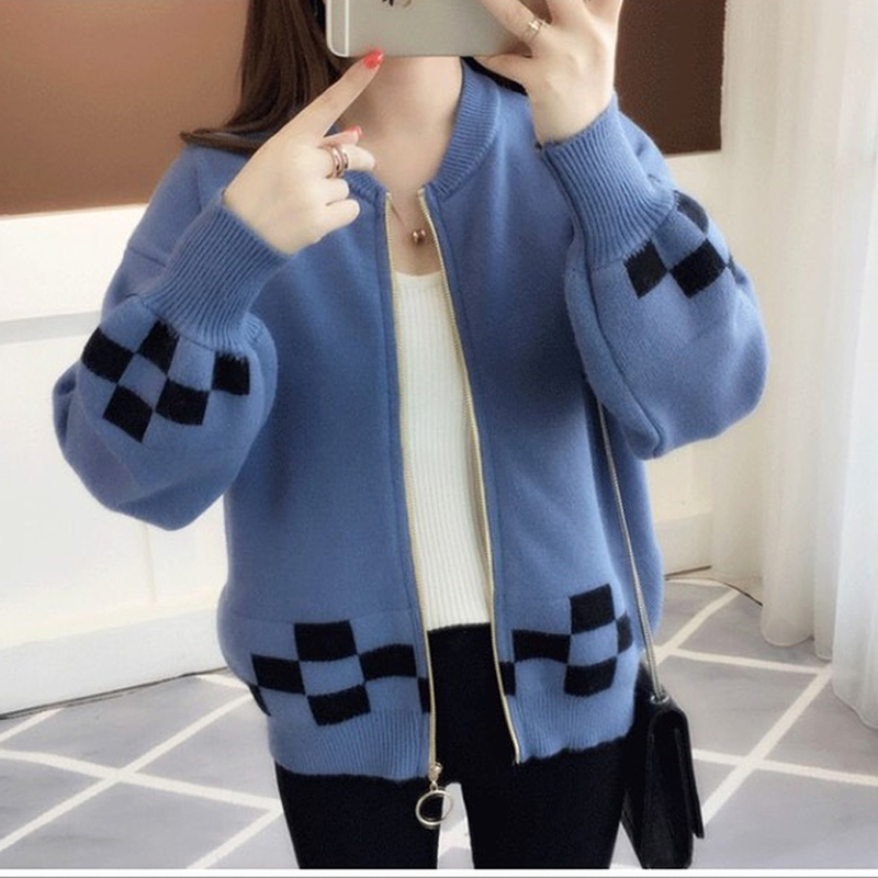 Áo cardigan len nữ dáng ngắn phong cách Hàn Quốc khóa kéo, chất len mềm mại S0091