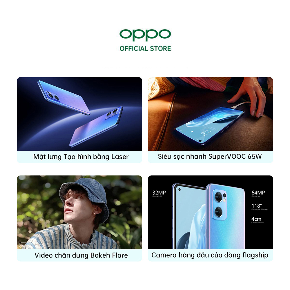 Điện Thoại OPPO RENO7 5G (8GB/256GB) - Hàng Chính Hãng