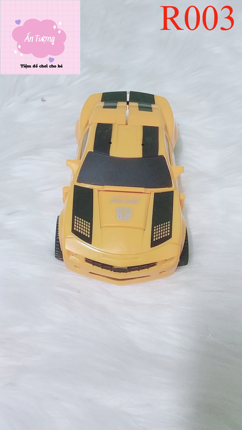 Đồ Chơi Rô Bốt Biến Hình Optimus Prime Bumblebee Biến Hình,￼Rô bốt Biến Hình Ô tô Transformer 2in1 cỡ vừa màu vàng