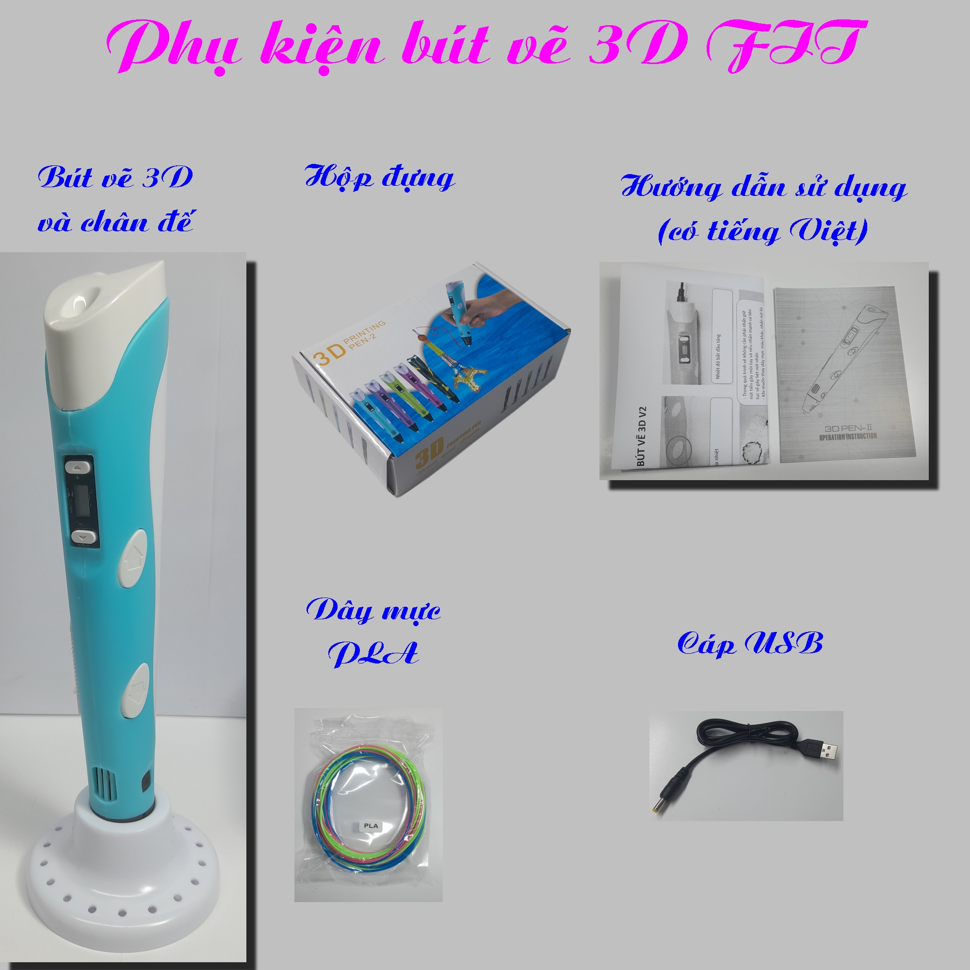 Bút vẽ 3D V3 USB: Quà tặng ý nghĩa cho bé tư duy sáng tạo