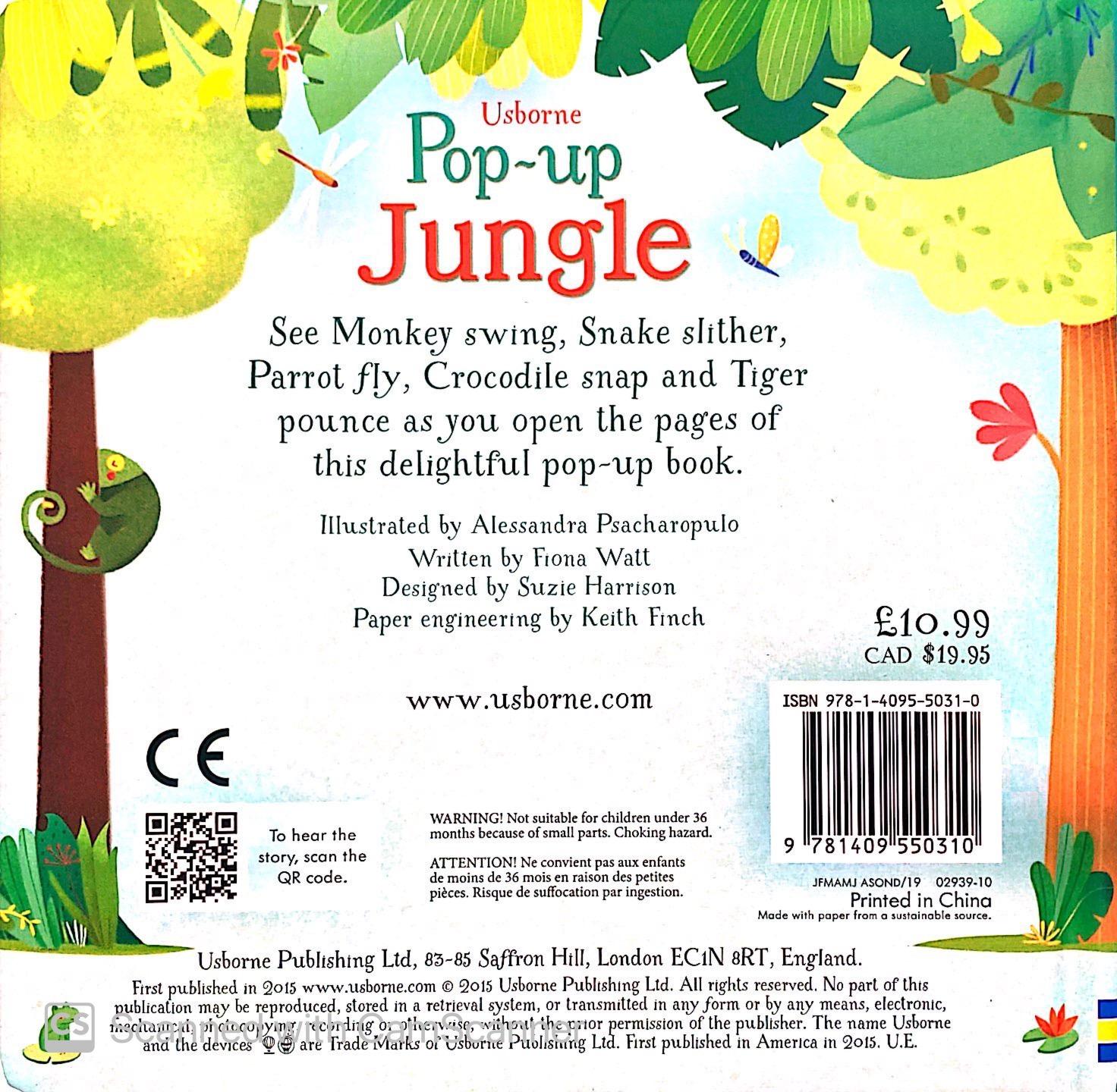 Sách tương tác tiếng Anh - Usborne Pop-up Jungle
