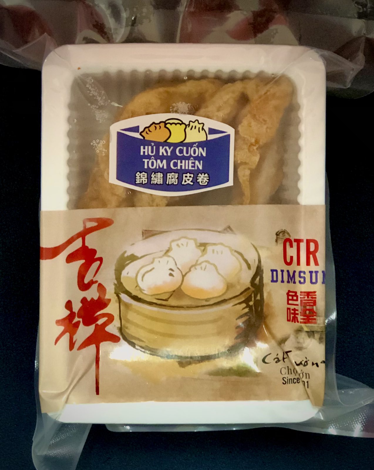 Hủ ky cuốn tôm chiên 96gr/3 miếng