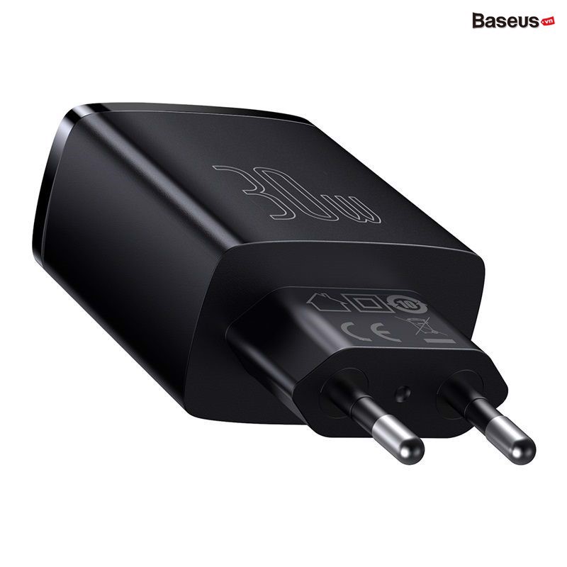 Hình ảnh Củ sạc nhanh Baseus compact quick charger 3 cổng 2A1C 30W- hàng chính hãng