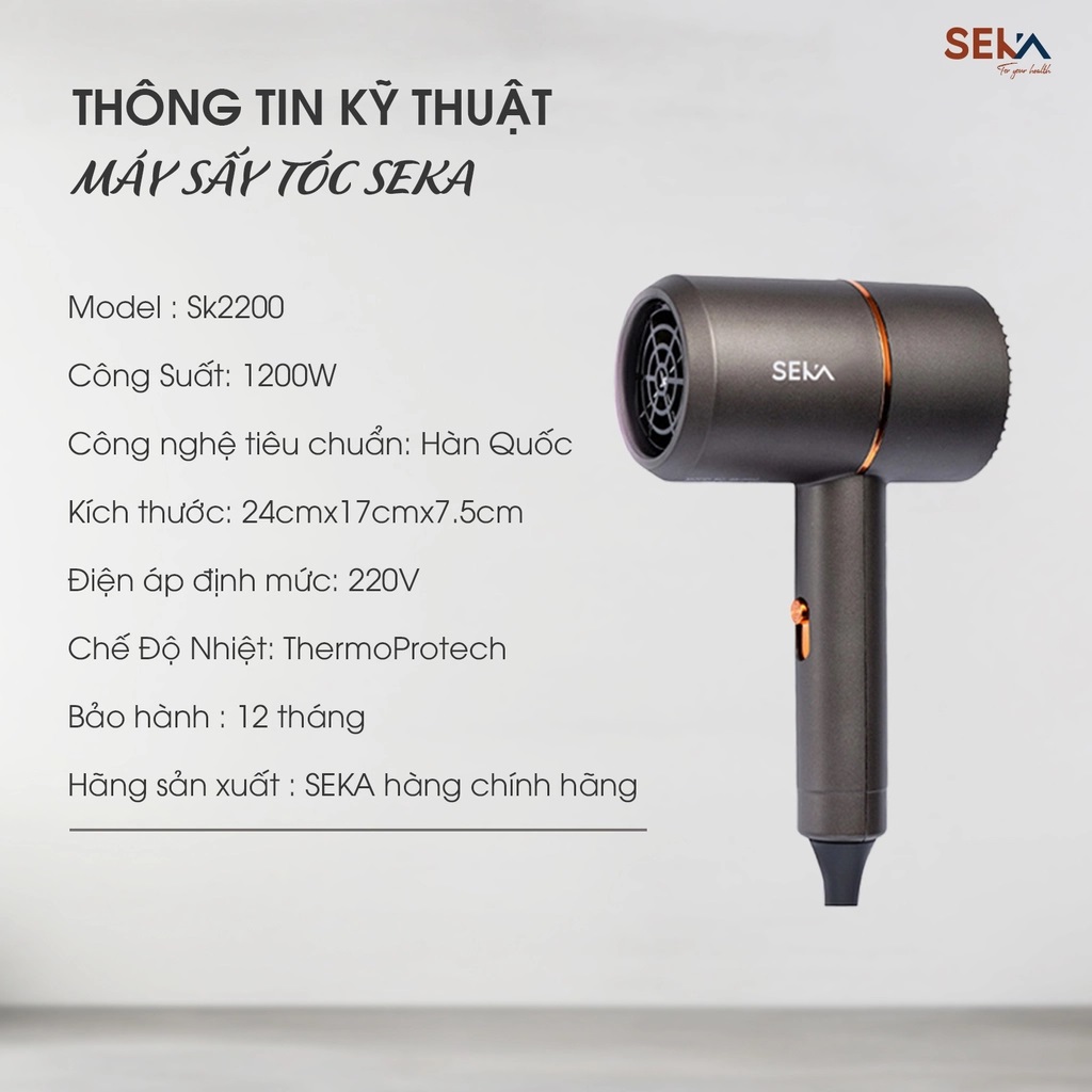 Máy Sấy Tóc SEKA SK2200 - Hàng Chính Hãng