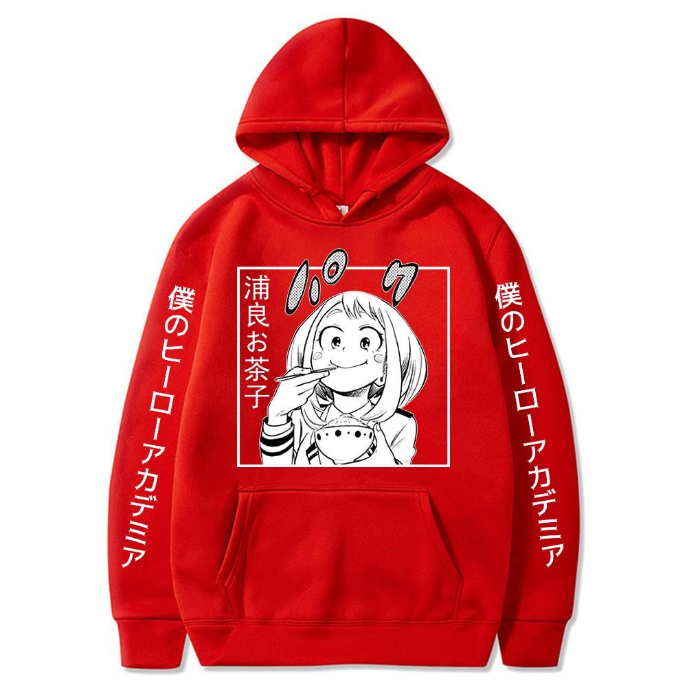 Áo Hoodie Chui Đầu In Hình Anime My Hero Academia Ochaco Uraraka Cho Nam Và Nữ