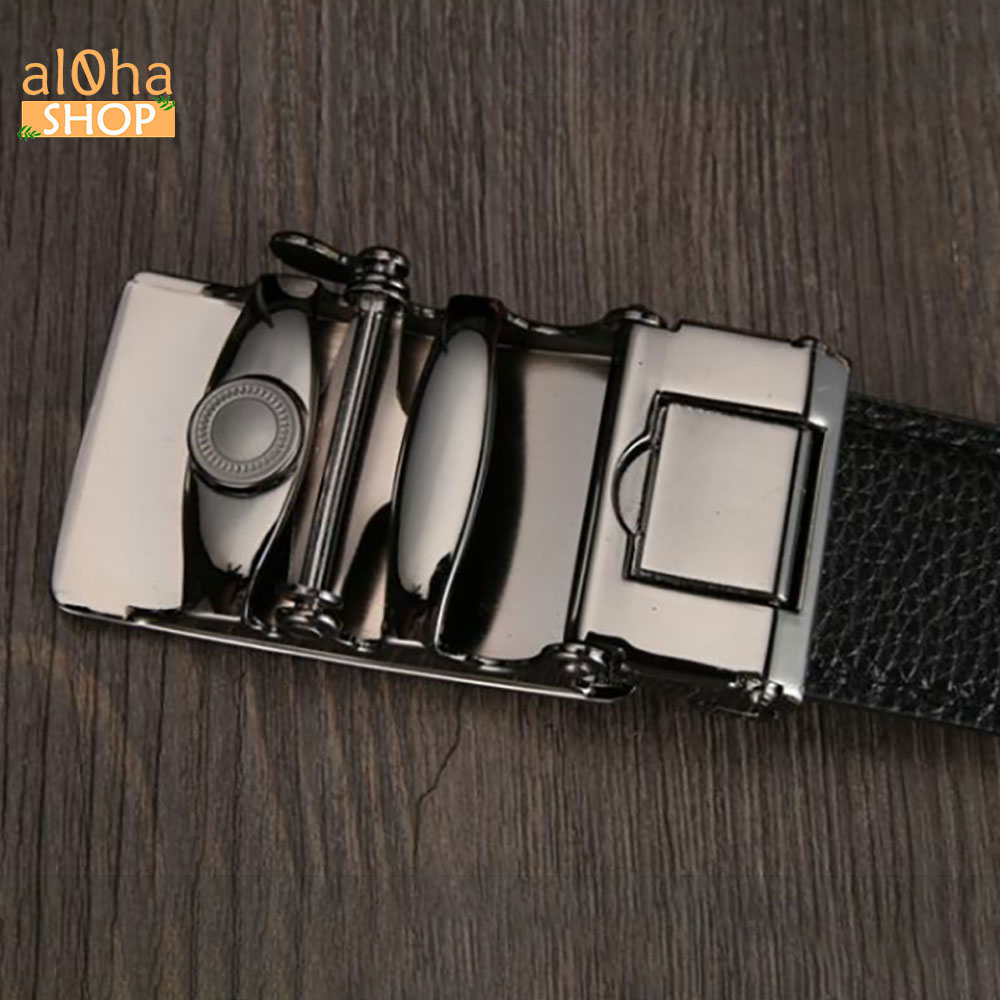 Thắt lưng Simple da nam cao cấp khoá tự động - al0ha Shop