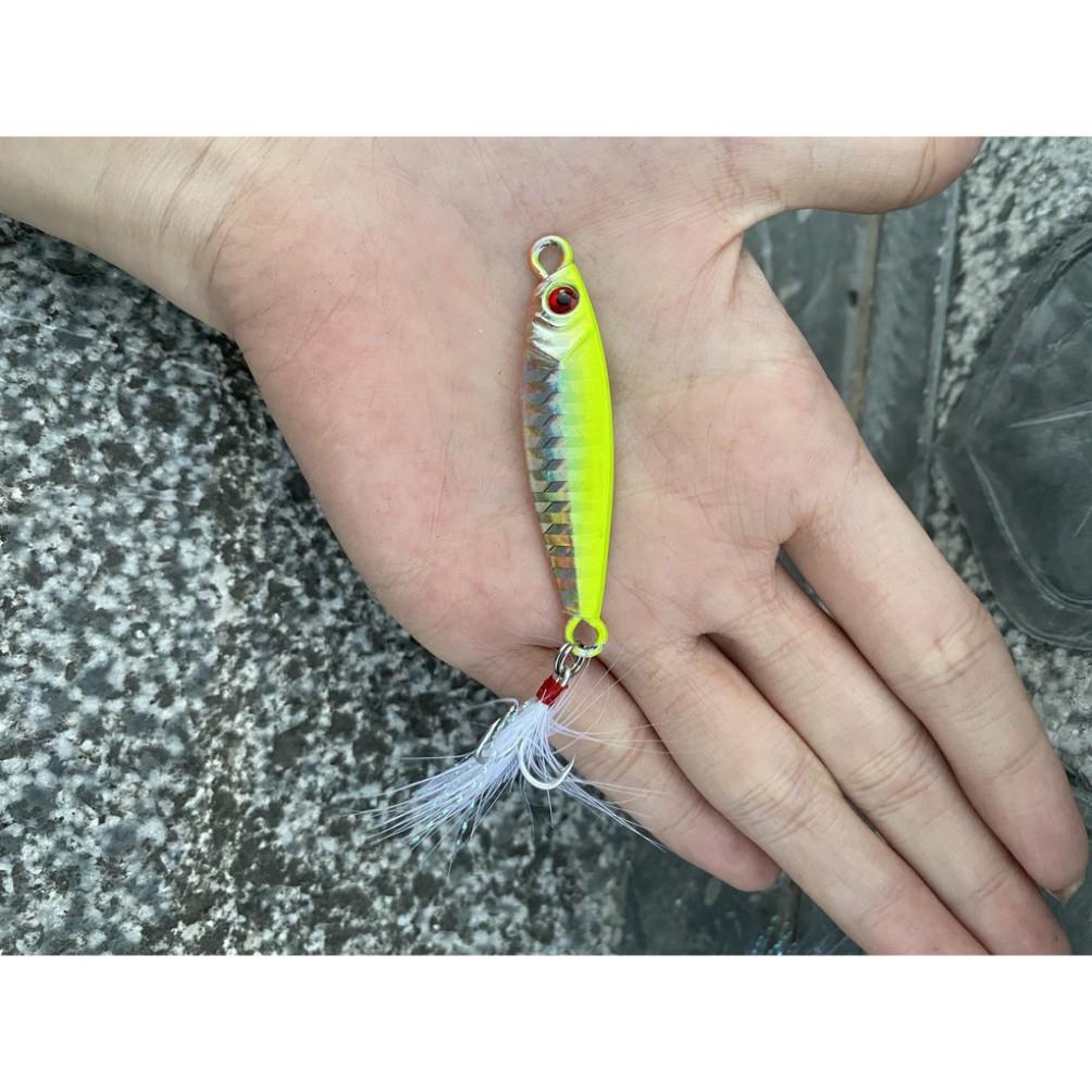 Mồi Câu Lure Jigging Nặng 7g_10g_15g_20g lure chẽm,nhồng,hồng,măng,vược