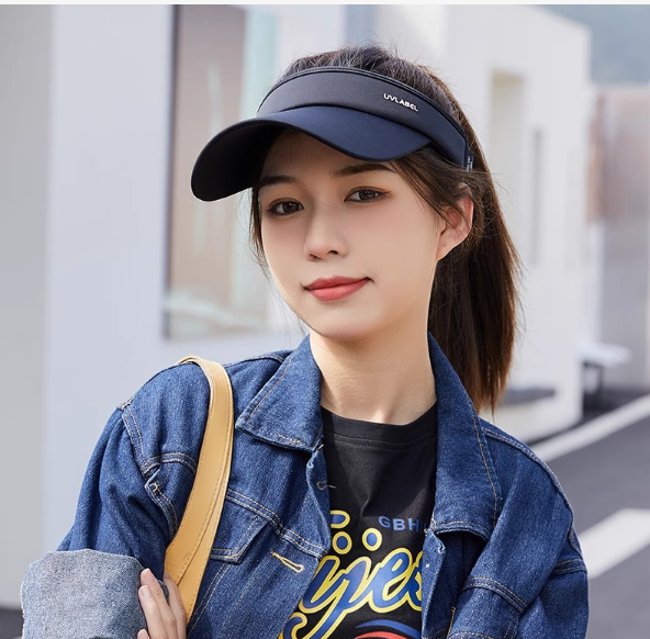 Mũ lưỡi trai nửa đầu chống nắng chống tia cực tím cao cấp mới, nón kết nửa đầu chơi thể thao