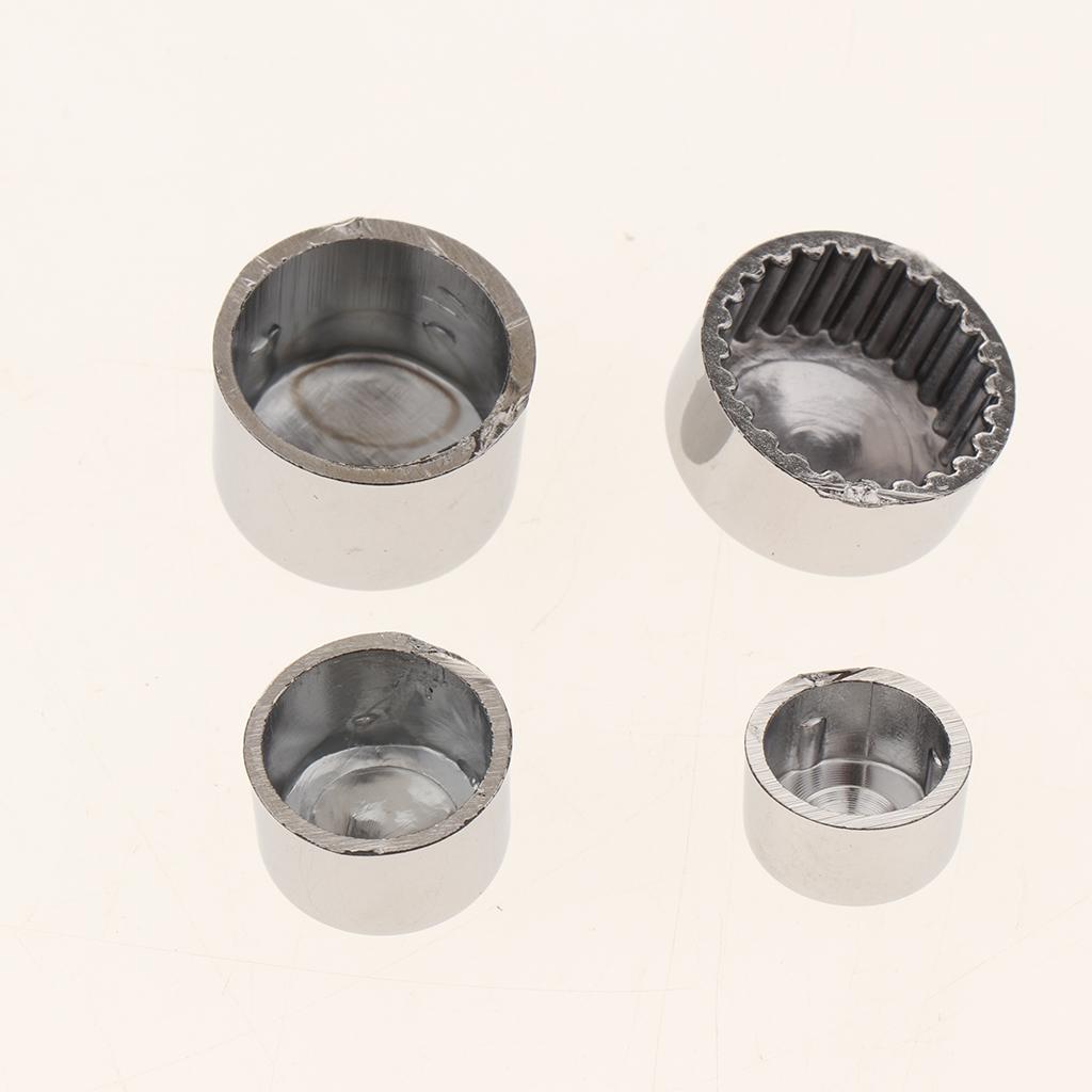 Solid Motorcycle Chrome ABS Toppers Caps Cover for FLT/