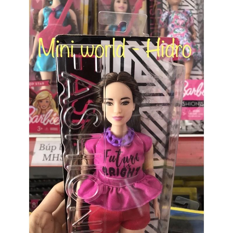 Búp bê Barbie fashionistas body curvy mập da trắng #98