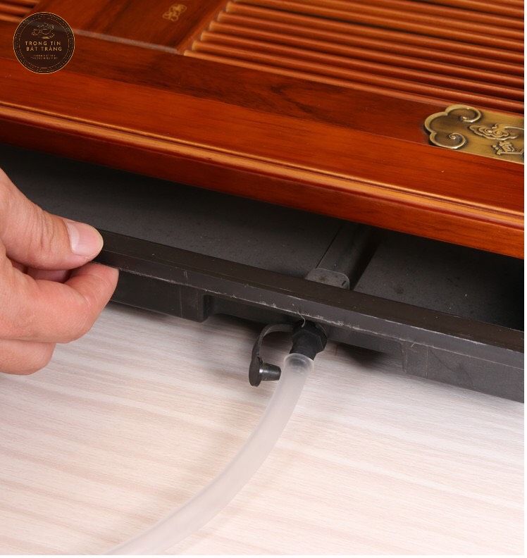 Khay Trà Tre Cao Cấp Bọc Đồng 4 Góc Kích Thước 63*38*7.5 KT 47