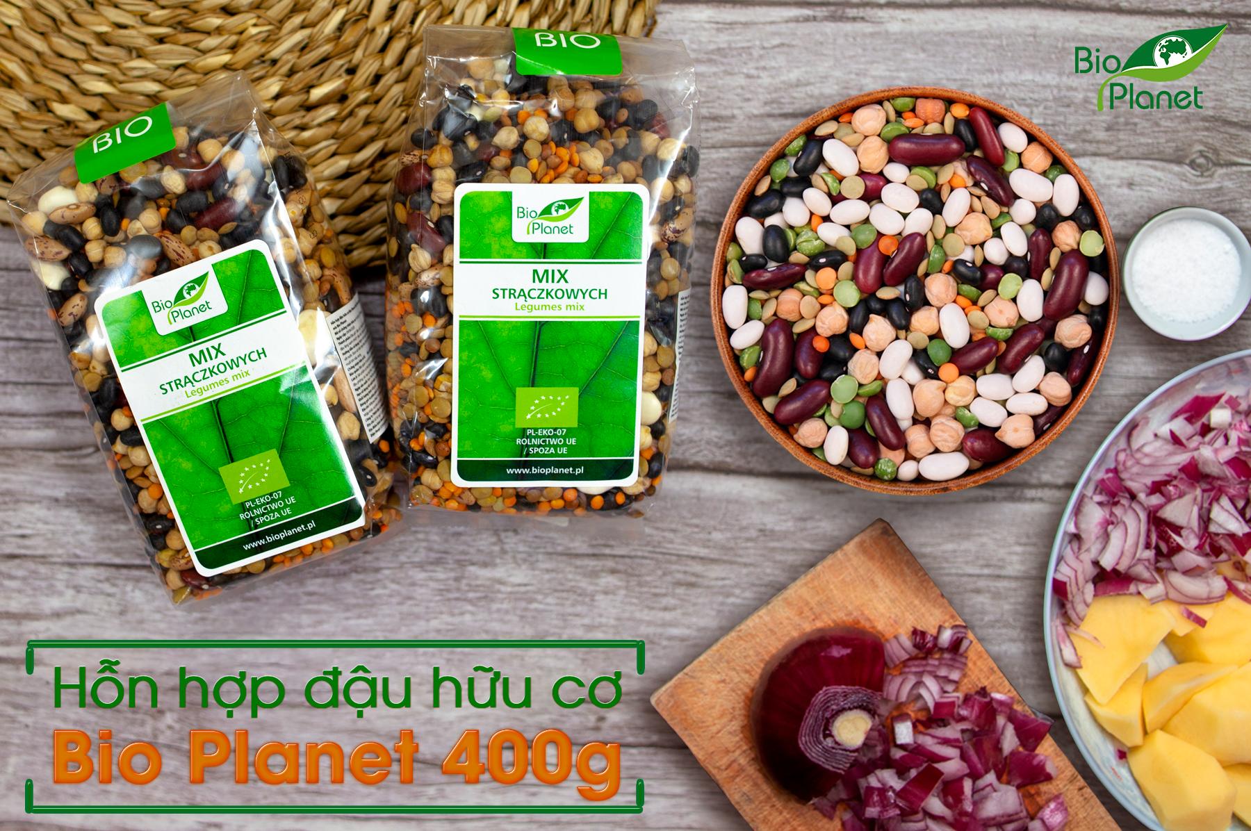 Hỗn hợp đậu hữu cơ Bio Planet 400g