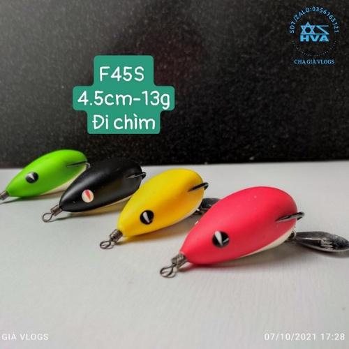 Mồi lure nhái hơi F35 -f45s-f45 chuyên săn lóc,vược mú hanh siêu nhậy