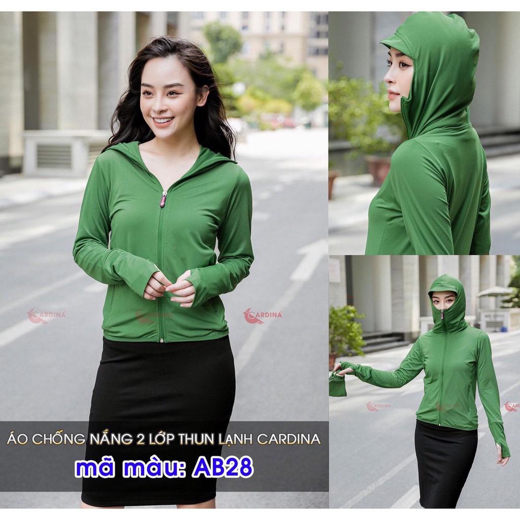 Áo Chống Nắng Nữ 2 Lớp Thun Lạnh Cardina Cao Cấp Hàng Xịn - Mềm Mịn Cực Mát -