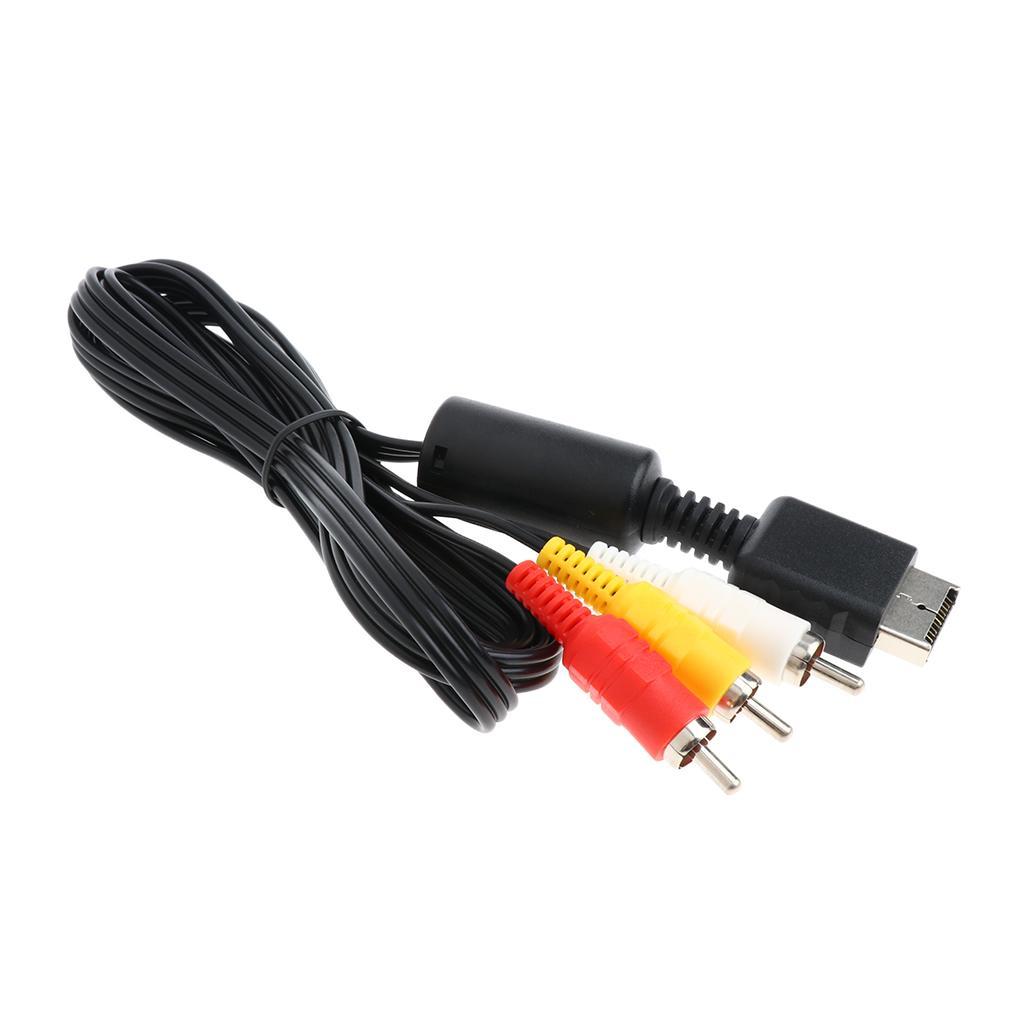 AV Composite Cable for Sony PS3/PS2/PS1 Audio Video Cord TV Adapter Wire 6ft