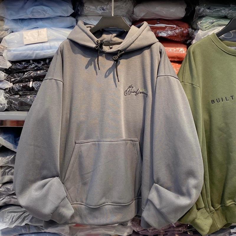 Áo Hoodie THE WEIRD màu xám unisex ảnh thật SSSTore