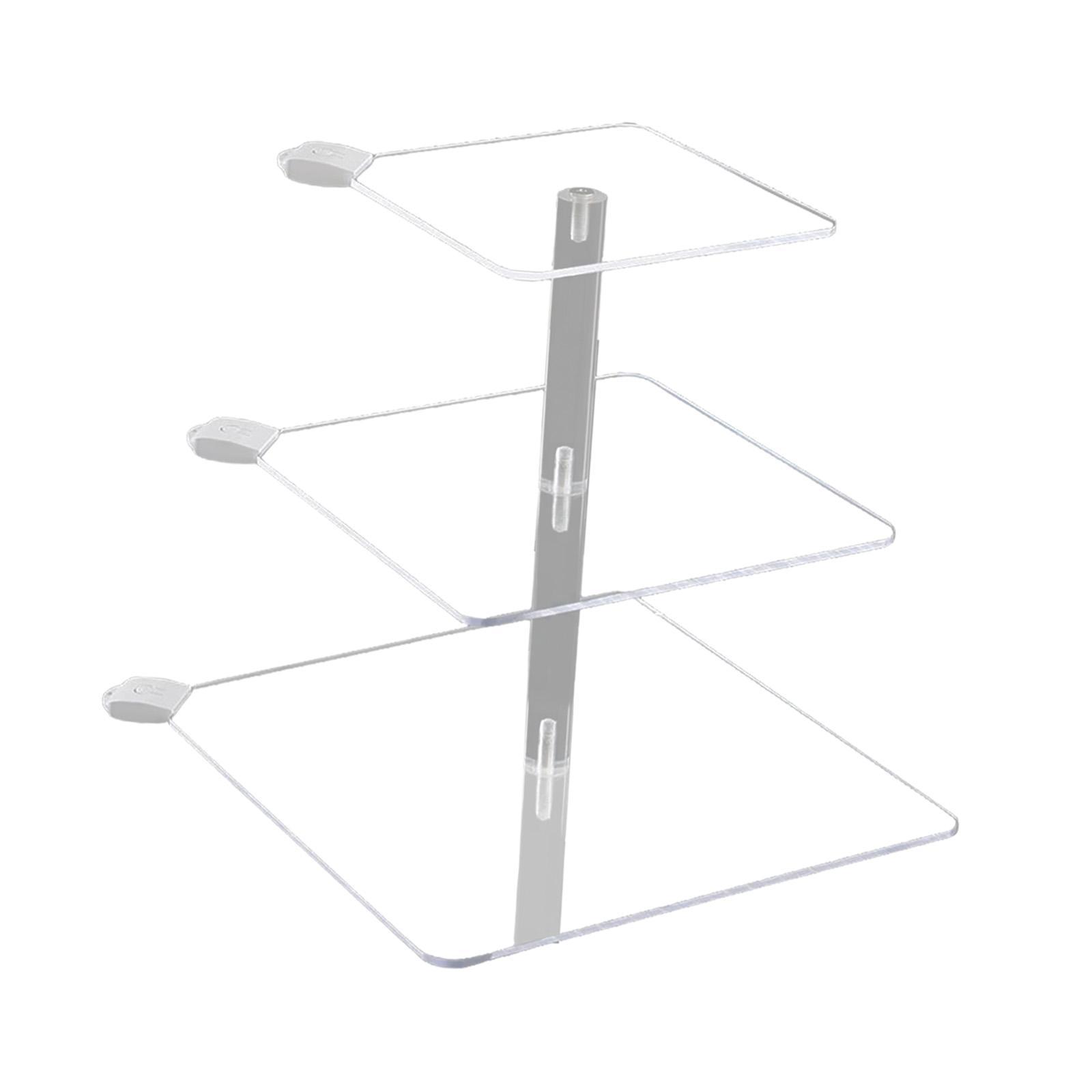 Cake Stand 3 Tier Cupcake Holder with Light Riser Display Stand Party Decor Acrylic Cupcake Stand Dessert Stand for Table Event Cookie Cake