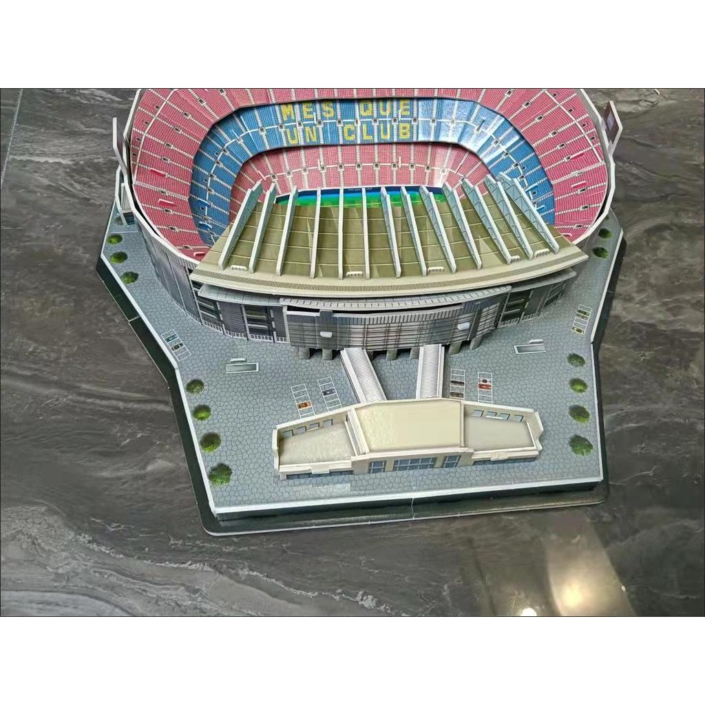 Mô hình đồ chơi lắp ráp giấy 3D sân vận động Noucamp