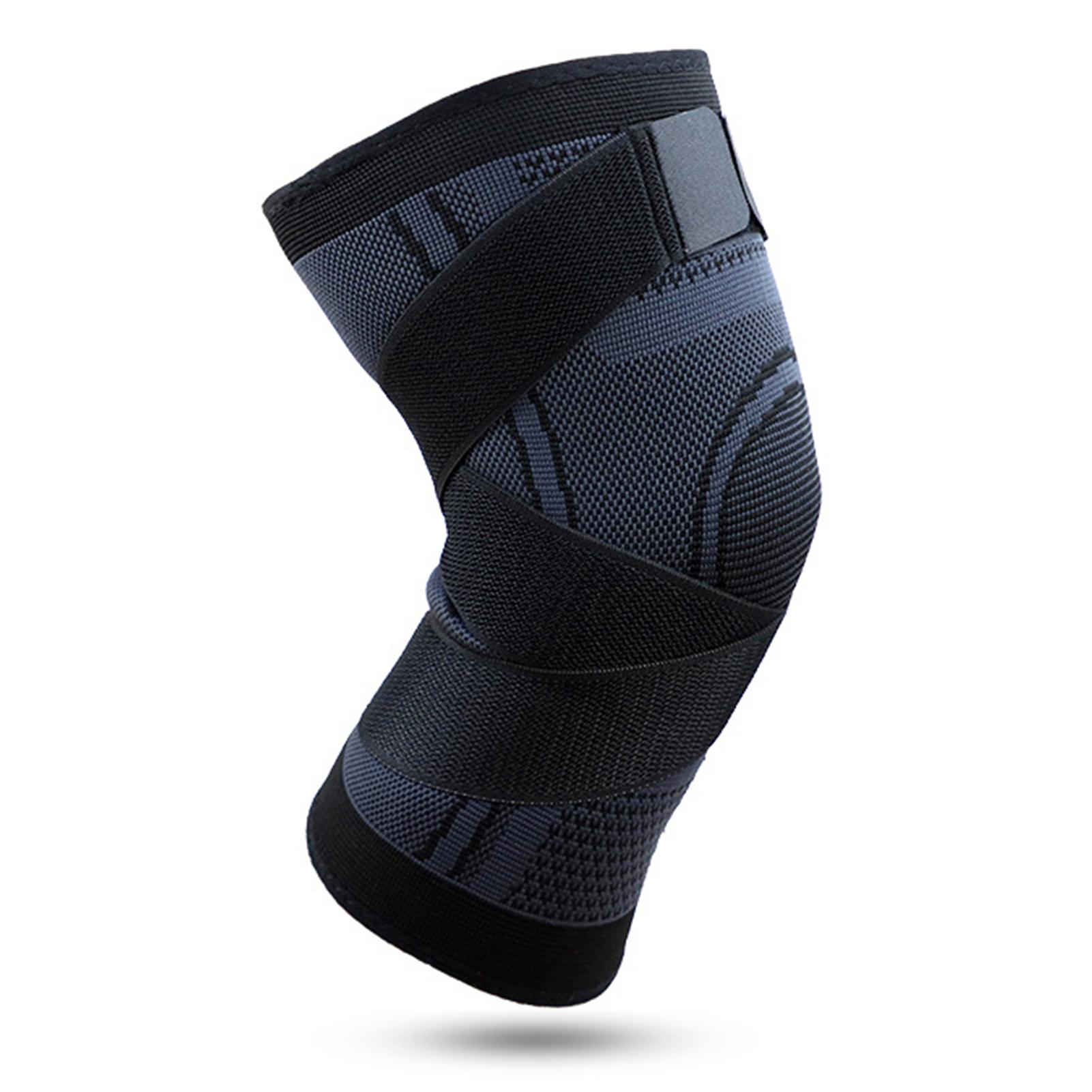 1pc Sports Knee Pad Breathable Adjustable Knee Support Brace Kneecap Protector for Running Cycling Basketball Volleyball Workout