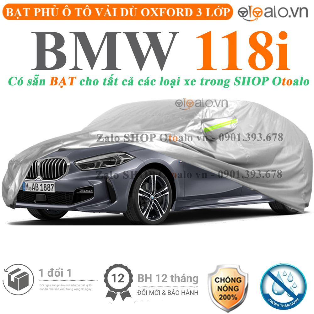 Bạt che phủ xe ô tô BMW 118i vải dù 3 lớp CAO CẤP BPXOT - OTOALO