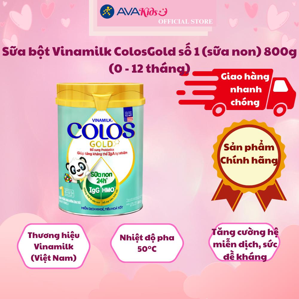 Sữa bột Vinamilk ColosGold số 1 (sữa non) 800g (0 - 12 tháng)