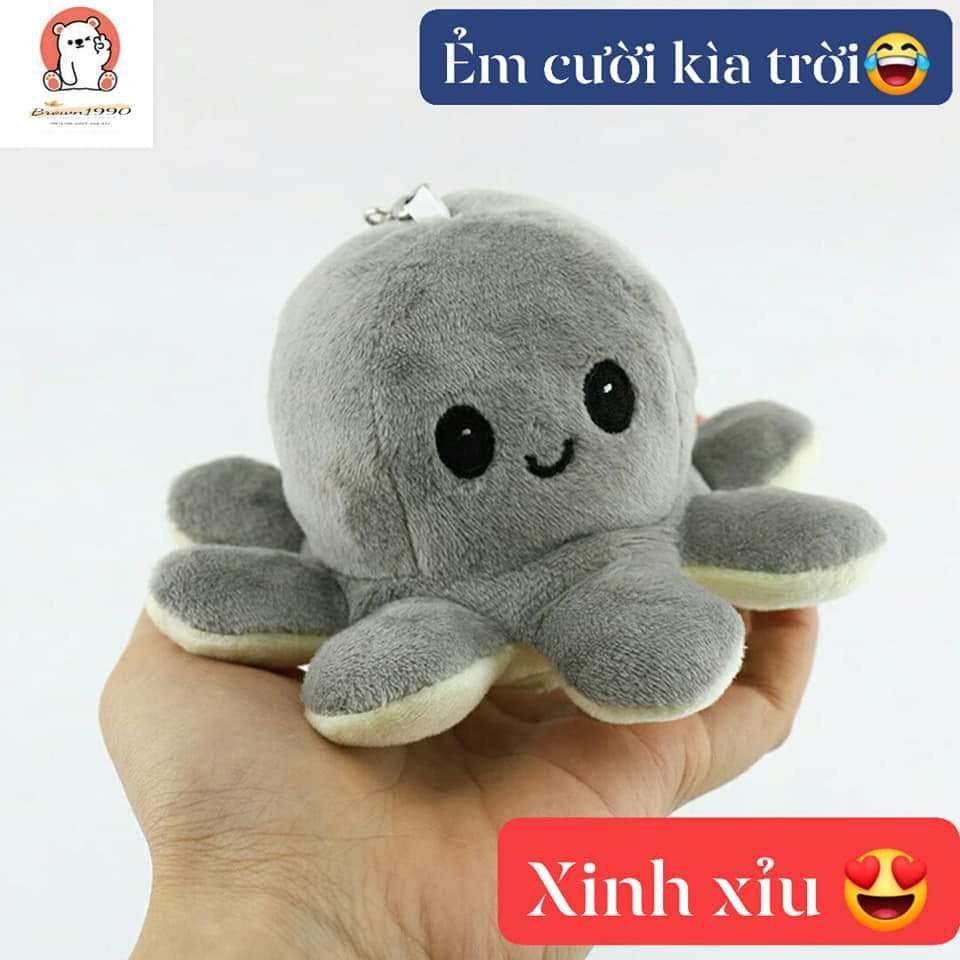 Móc Khoá Bạch Tuộc Cảm Xúc. Móc khoá Gấu Bông Dễ Thương
