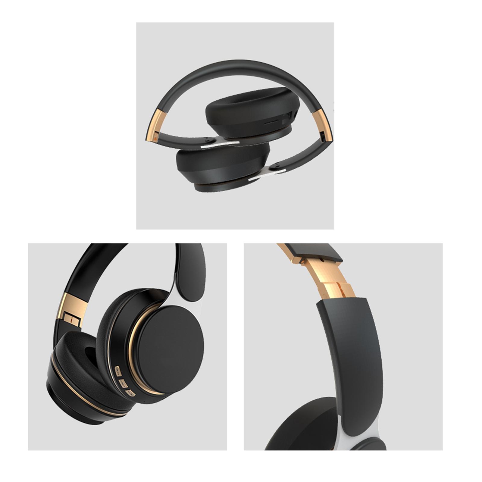 Wired / Wireless Bluetooth Noise Canceling Headphones Earphone Foldable with Mic for PC TV