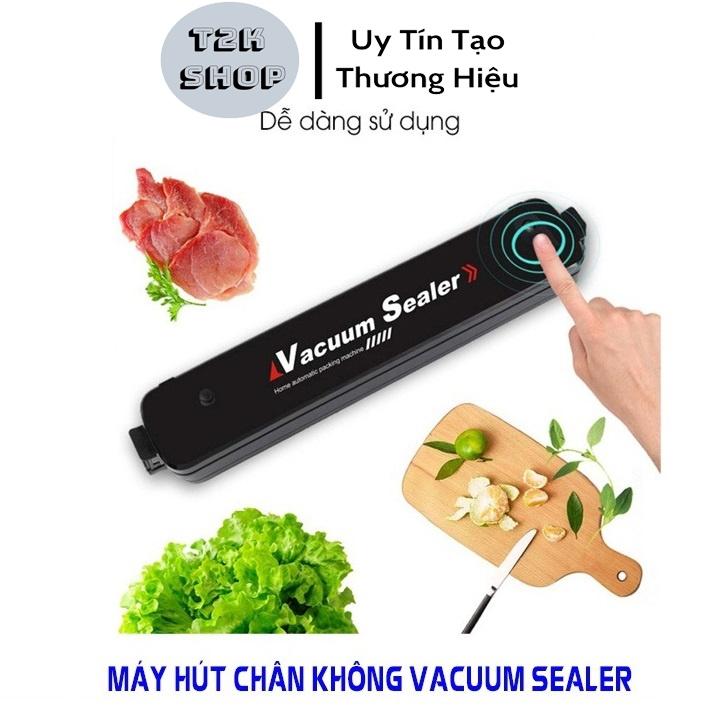 Máy Hút Chân Không Thực Phẩm Mini Gia Đình Vacuum Sealer - Máy Ép Chân Không Kiêm Hàn Miệng Túi Đa Năng