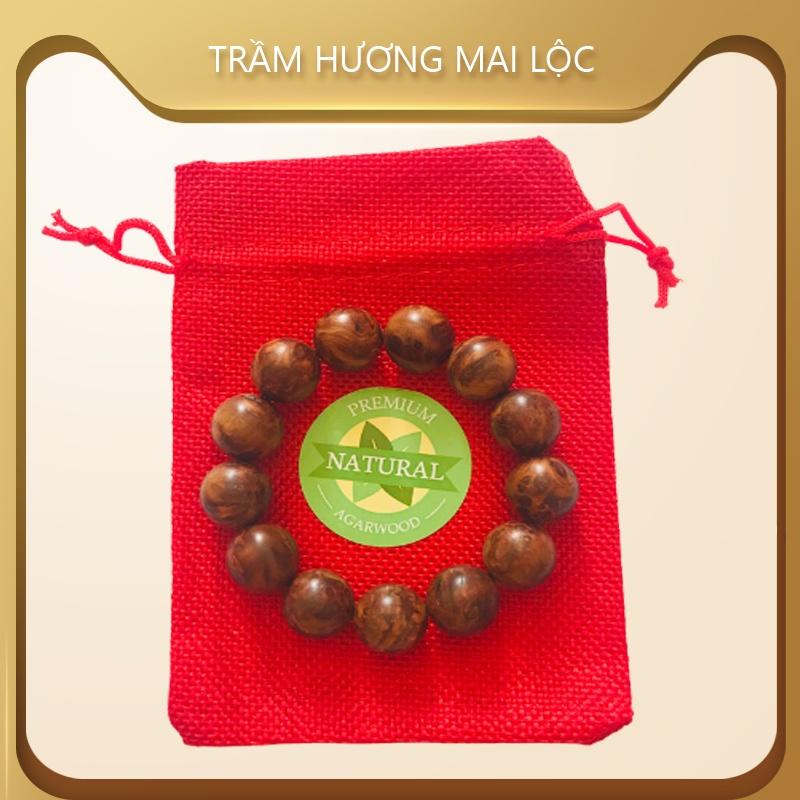 Vòng tay Gỗ Nu Kín Huyết Long Cao Cấp Socotra 12 hạt