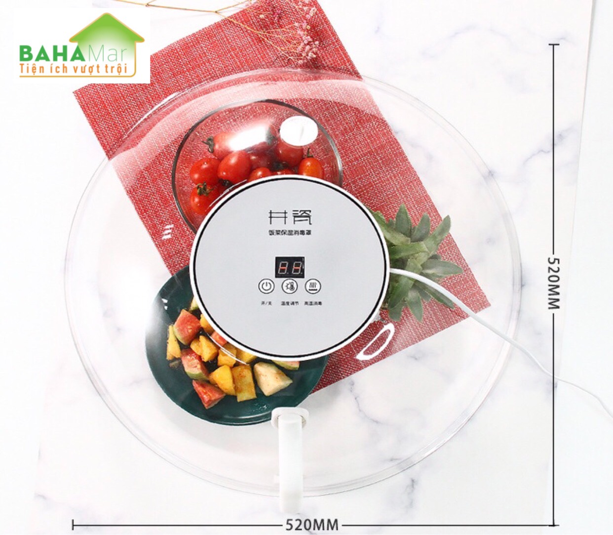 LỒNG BÀN THÔNG MINH CÁCH NHIỆT LÀM NÓNG  GIỮ ẤM THỨC ĂN  BAHAMAR  Kích thước: 180x420mm dùng giữ ấm thức ăn  rã đông thực phẩm  bảo quản nguyên hương