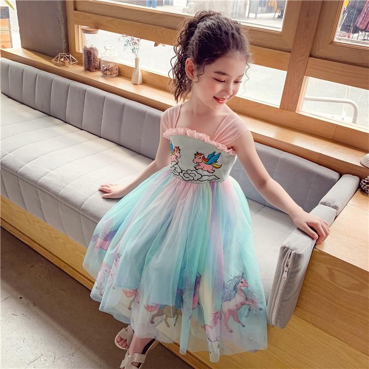 VT60 Size100-140 (12-30kg) Váy đầm bé gái - Kiểu dáng công chúa Thời trang trẻ Em hàng quảng châu