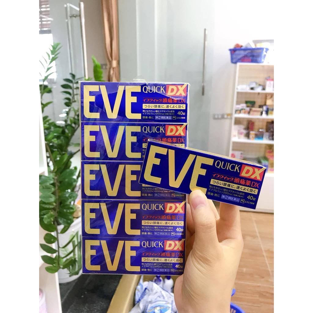 Viên Hỗ Trợ Đau Đầu EVE Quick DX Nhật Bản 40 Viên / 60 Viên