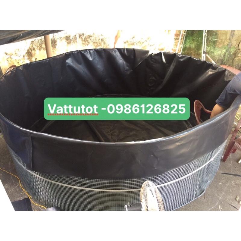 BỂ BẠT TRÒN NUÔI CÁ, TÔM, BỒN BẠT NUÔI CÁ KOI ĐK: 3mx1.2m
