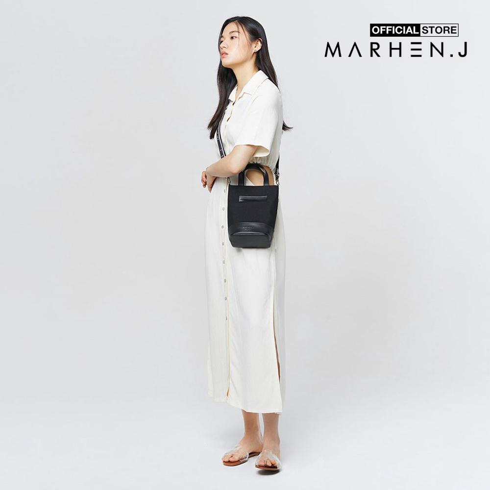 Marhen.J - Túi đeo chéo nữ chữ nhật Koy MJ20BKOYAL-BK
