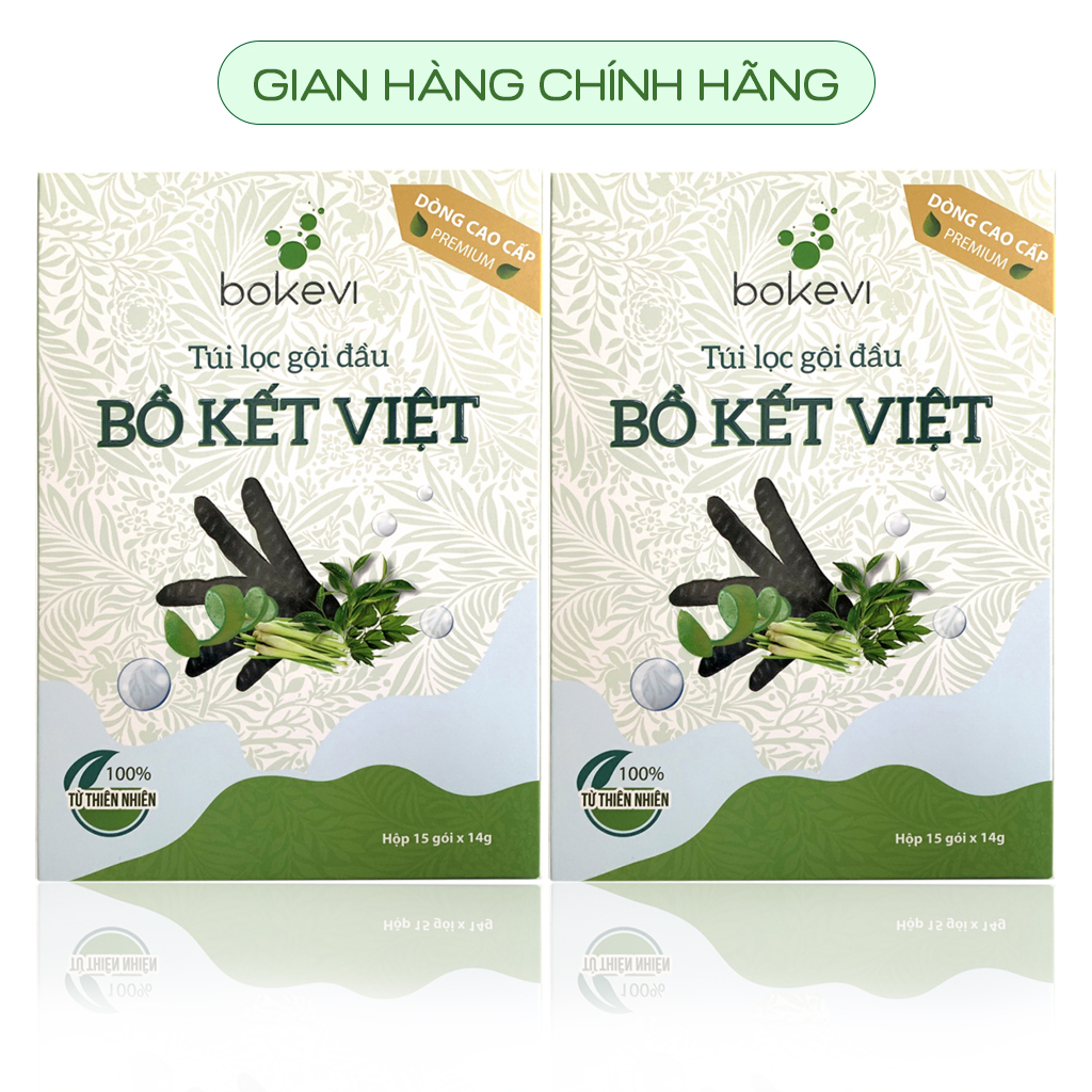 2 Hộp Túi Lọc Gội Đầu Bồ Kết Việt ( dòng Cao Cấp )