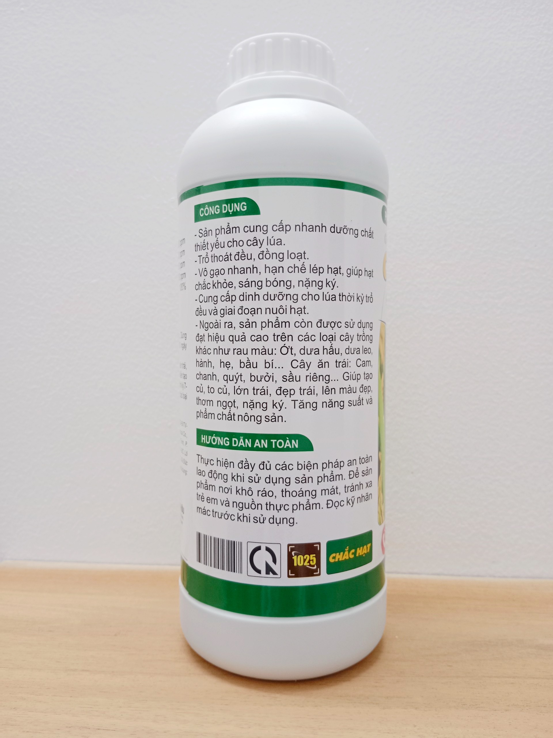 PHÂN BÓN GIÚP HẠT LÚA CHÍN CHẮC TỚI CẬY, NO TRÒN, NẶNG KÍ - CHẮC HẠT 1L