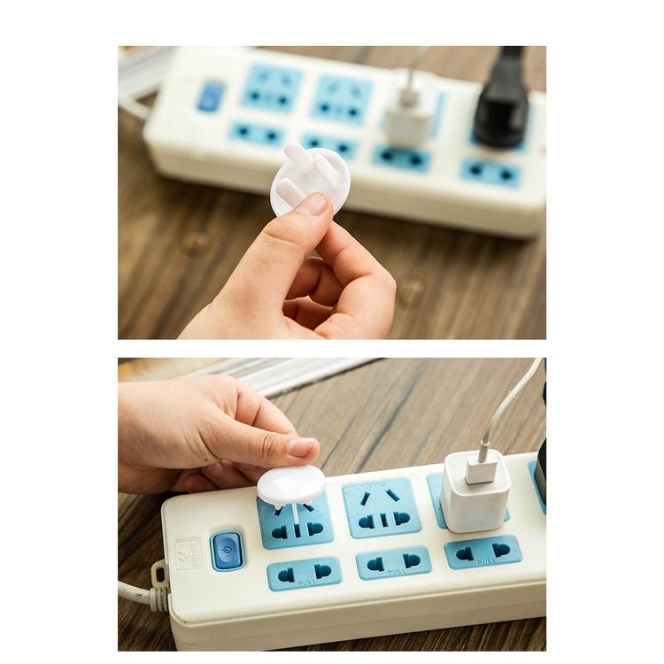 Set 10 nút Bịt Ổ Điện 2 chấu chống giật An Toàn Cho Bé
