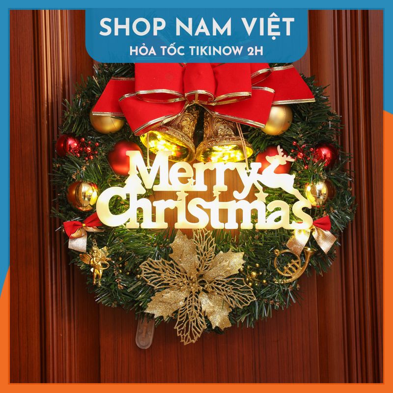 Đèn LED Chữ Merry Christmas Treo Cây Thông, Trang Trí Giáng Sinh, Noel - Chính Hãng NAVIVU