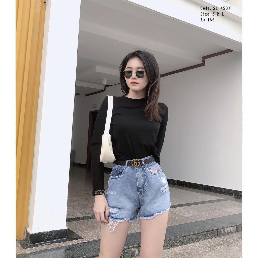 Quần short jean nữ cao cấp giá rẻ TiQi Jeans S1-450