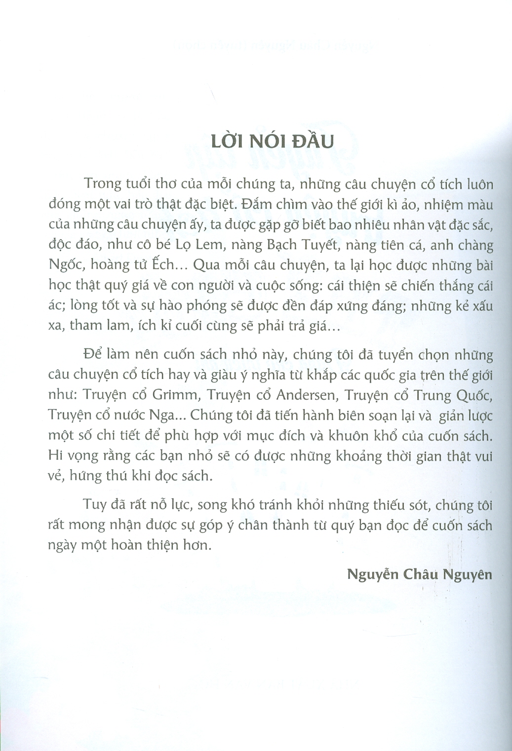 Tuyển Tập TRUYỆN CỔ TÍCH THẾ GIỚI DÀNH CHO THIẾU NHI