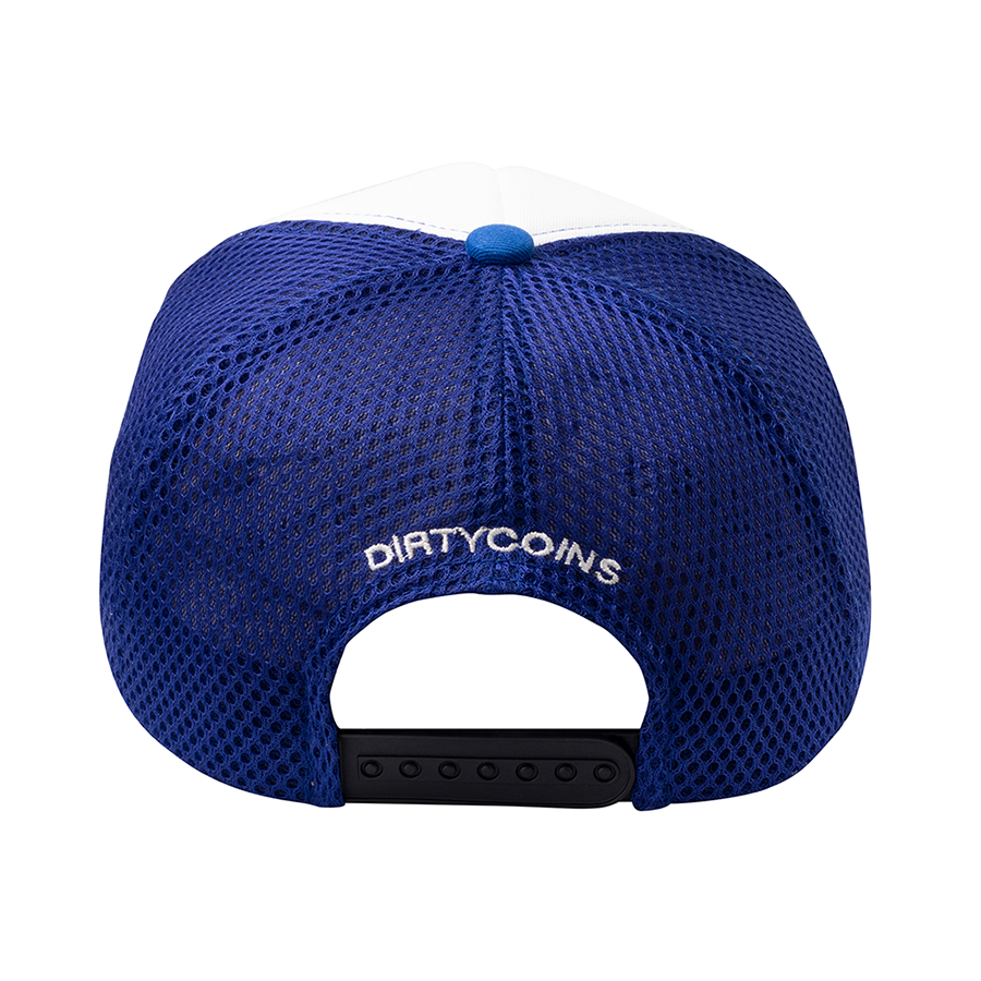 DirtyCoins Dico Blue Trucker Hat