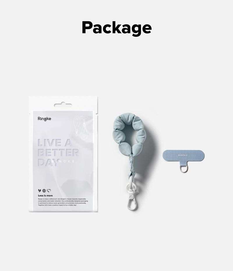 Dây đeo RINGKE Holder Link Puffer Finger Strap - Hàng Chính Hãng